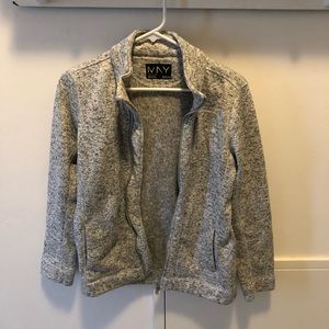 Grey zip up jacket